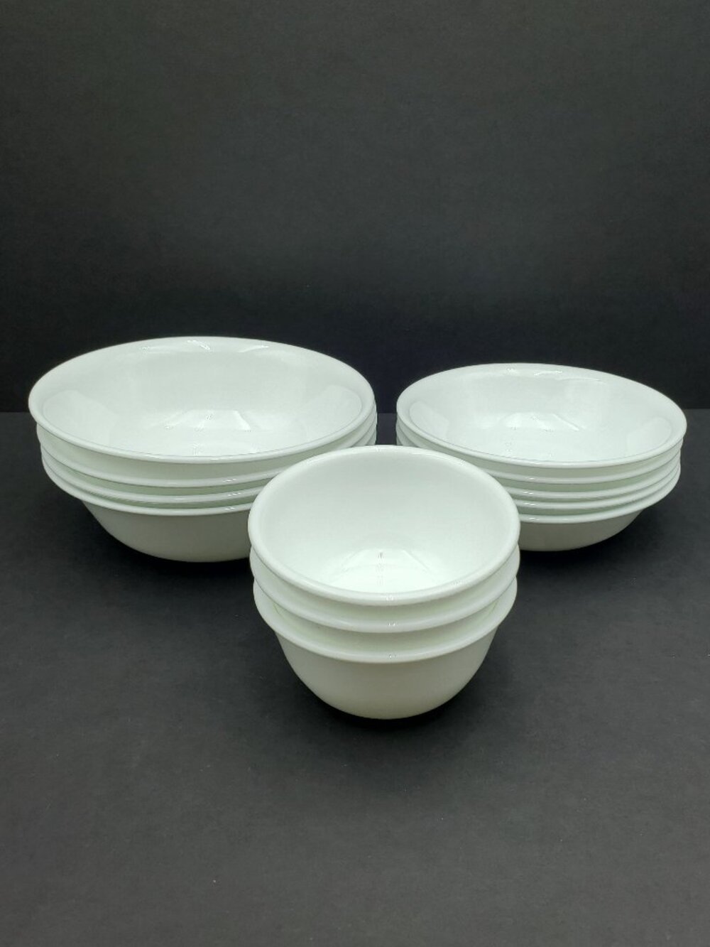 Corelle Winter Frost White Bowls Soup Cereal Dip Berry Fruit Sauce Dessert Bowls